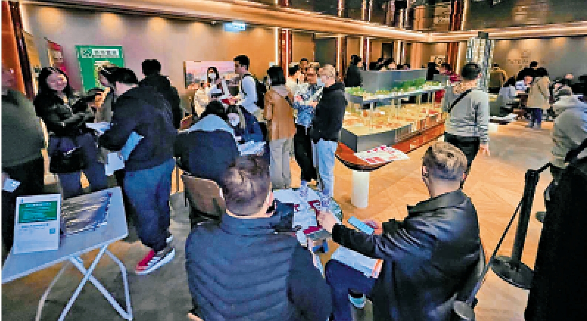 圖:過去周末兩天樓市出現了今年第一個小陽春,交投轉旺。