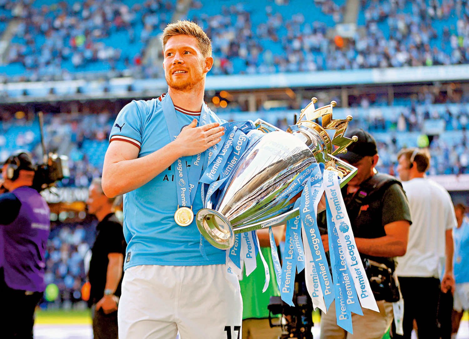 　　圖：迪布尼曾替曼城立下不少汗馬功勞。