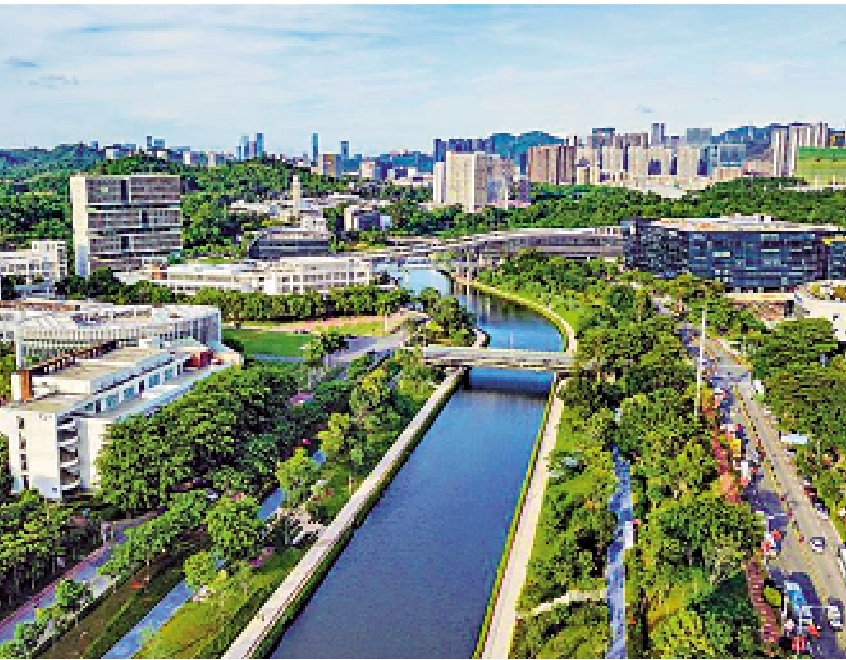 　　圖：深圳將推動打造世界級科教共同體。圖為西麗湖國際科教城。