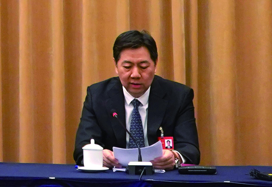圖:全國人大代表,吉林省委常委、常務副省長蔡東。