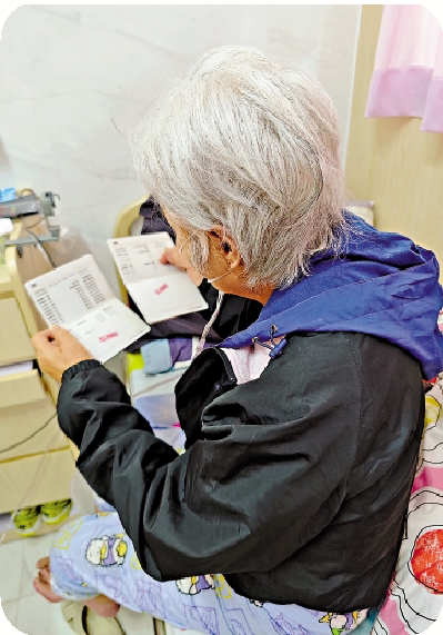 圖:劉婆婆因治療肺癌而花光了畢生積蓄。