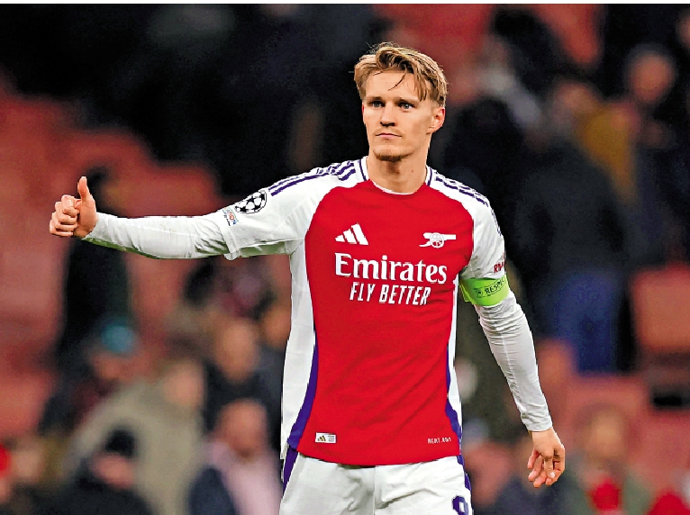 　　圖：阿仙奴中場馬田奧迪加特。