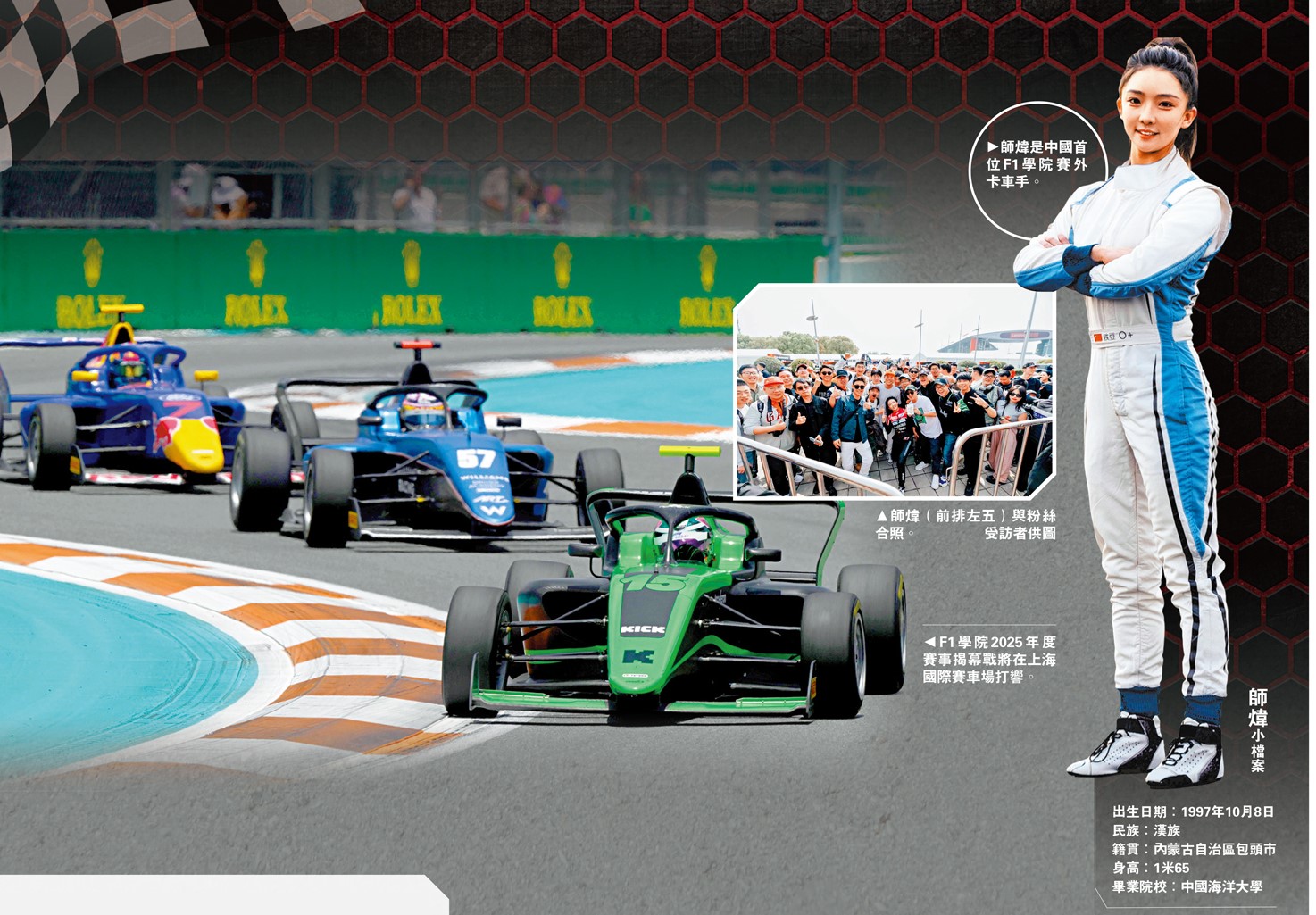 　　圖：F1學院2025年度賽事揭幕戰將在上海國際賽車場打響。