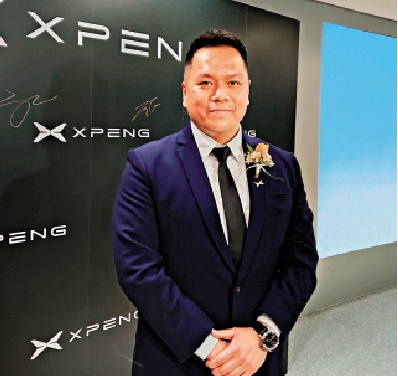 　　圖：譚志聰表示，超快充樁僅需20分鐘。