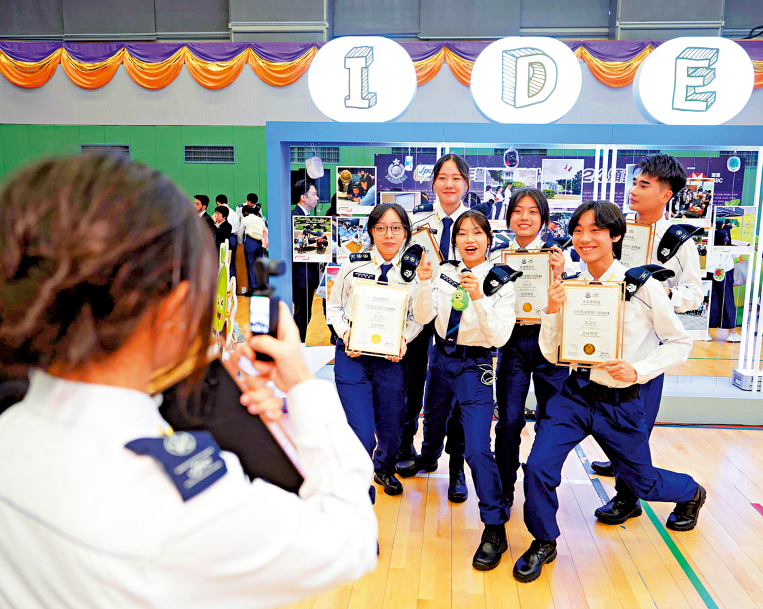 圖:少年警訊昨日舉行「少年警訊獎勵計劃2024頒獎典禮」,以表揚會員積極投入參與少訊活動。