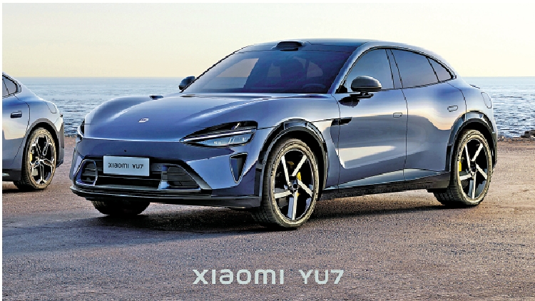 　　圖：小米兩款新車型，包括尚未發布的YU7昨日亮相。