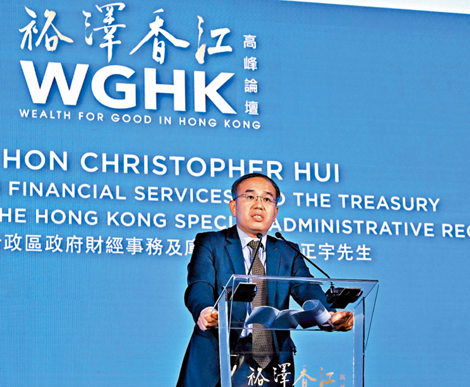 　　圖：許正宇表示，香港機遇處處，是連通東西方的「超級聯繫人」。