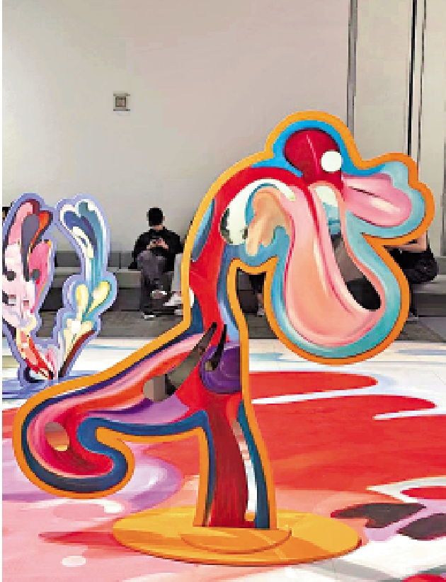 　　圖：Art Basel現場的裝置。\大公報記者顏琨攝