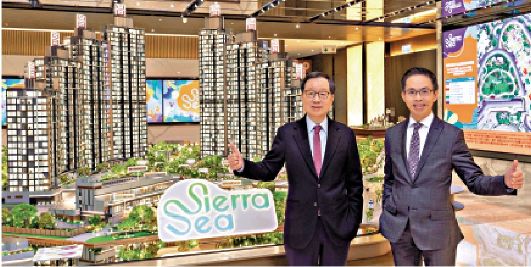 圖:雷霆(左)及陳漢麟表示,SIERRA SEA 1A(2)期可望復活節前後發售。