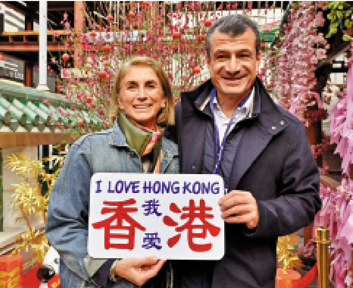 圖:Jocelyne(左)盛讚香港在會展旅遊產業持續發展,Alejandro表示會毫不猶豫向同行推薦在港舉辦活動。