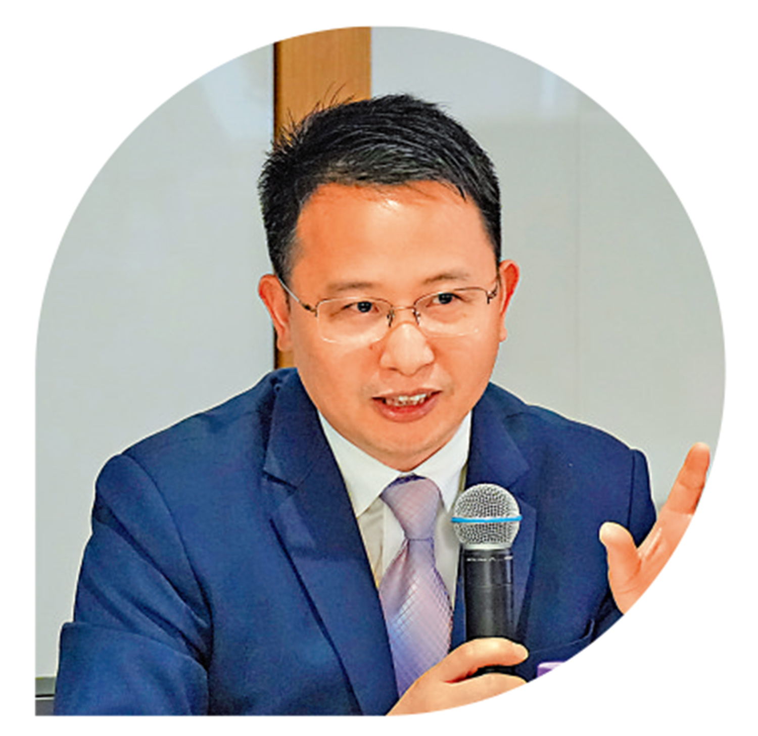 　　圖：劉龍勝建議北都探索「1.5級土地開發」模式，讓企業降低拿地成本，推動區域產業發展。\大公報記者林少權攝
