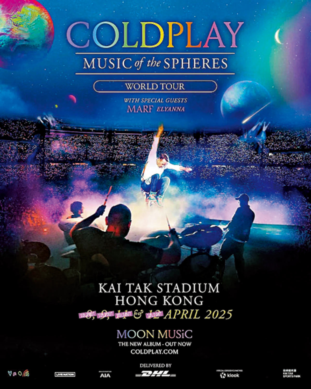 　　圖：英國搖滾樂隊Coldplay時隔16年，再度訪港並舉辦四場演唱會。