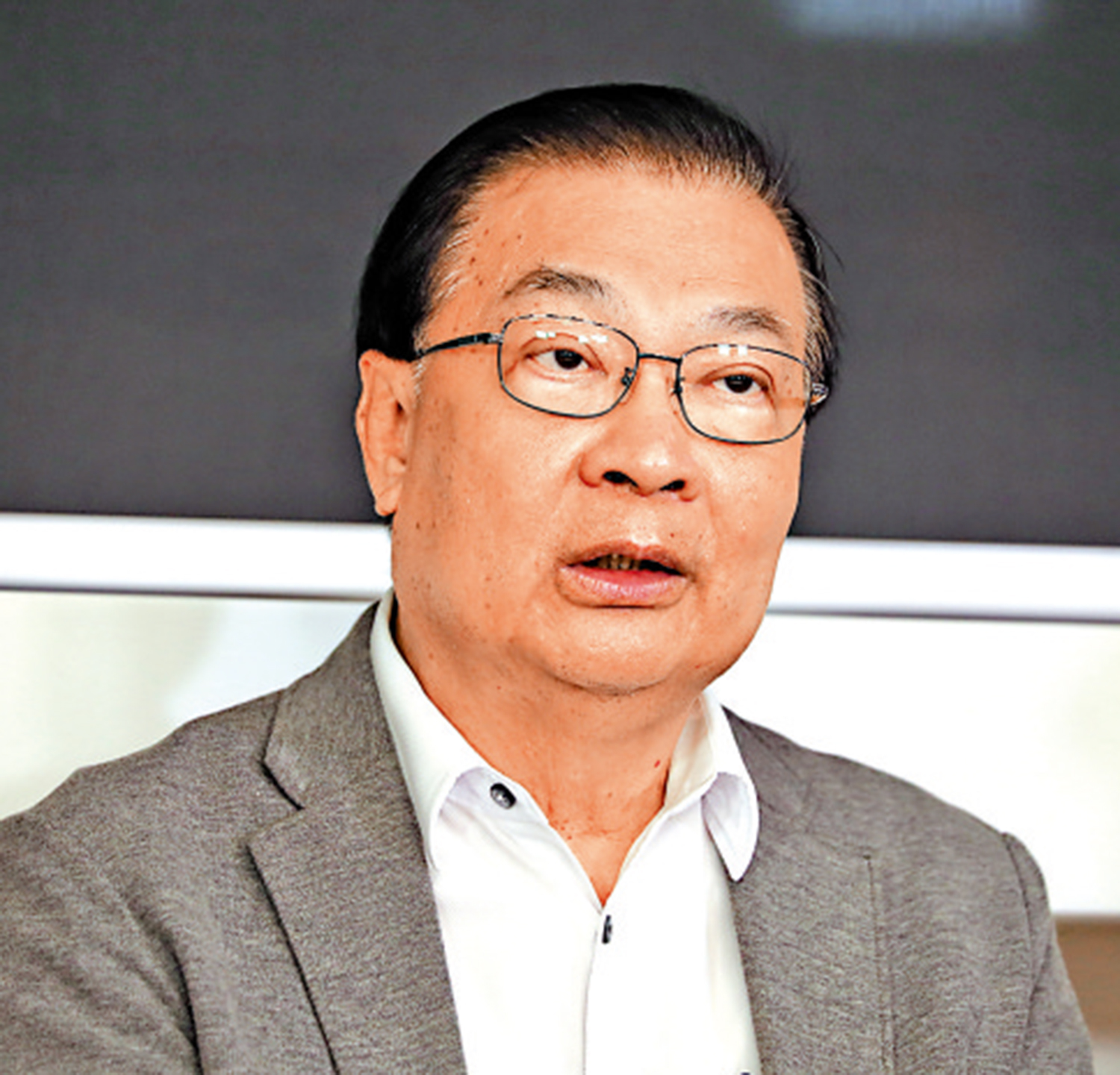 圖:譚耀宗表示,扎根香港的公司進行交易時一定要考慮國家利益。