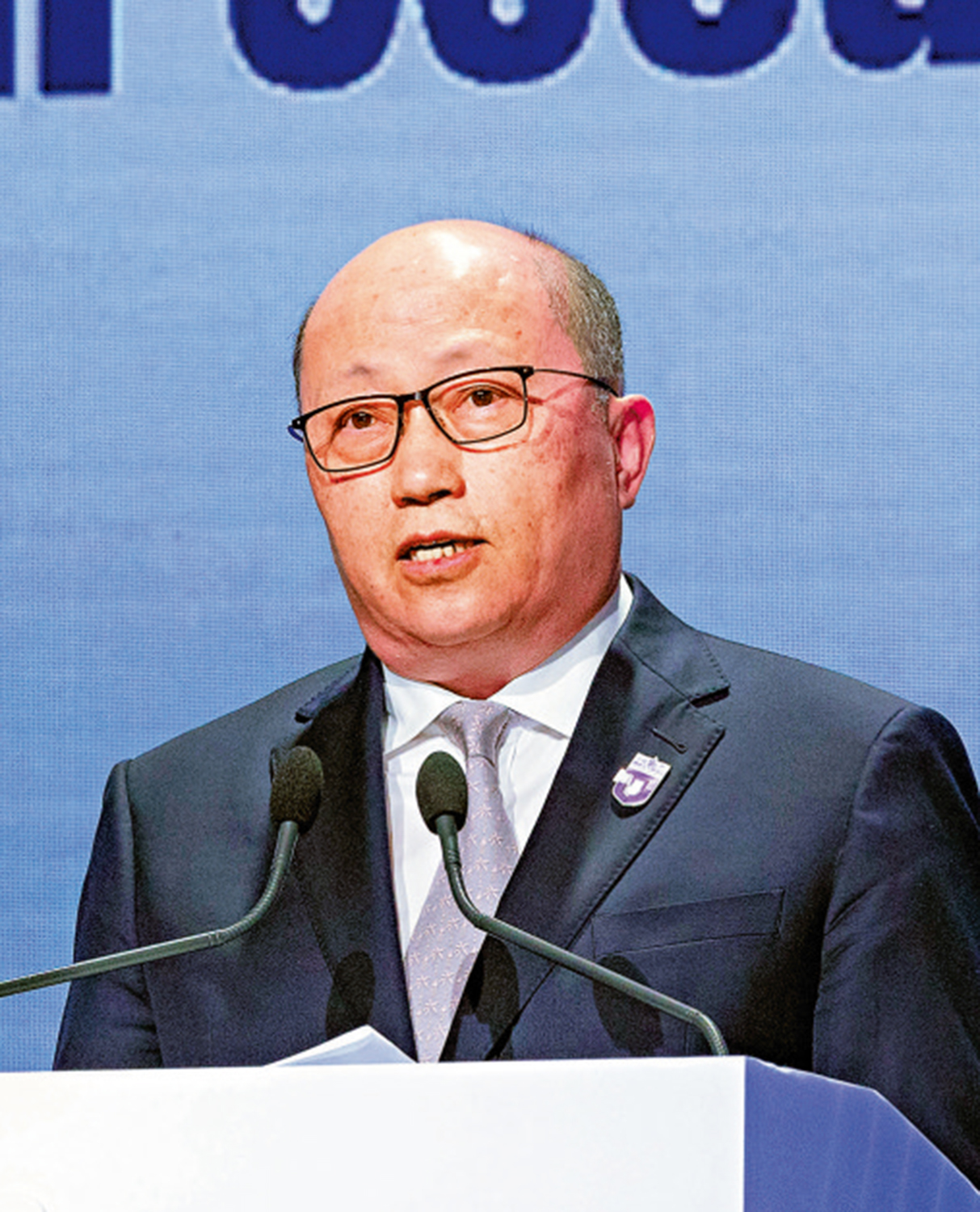圖:中央政府駐港聯絡辦主任鄭雁雄表示,要進一步統籌高質量發展和高水平安全。\大公報記者林良堅攝