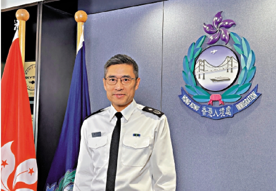 　　圖：翁榮楨表示，入境處一直積極處理各類人才入境計劃的申請。\大公文匯全媒體記者權世平攝