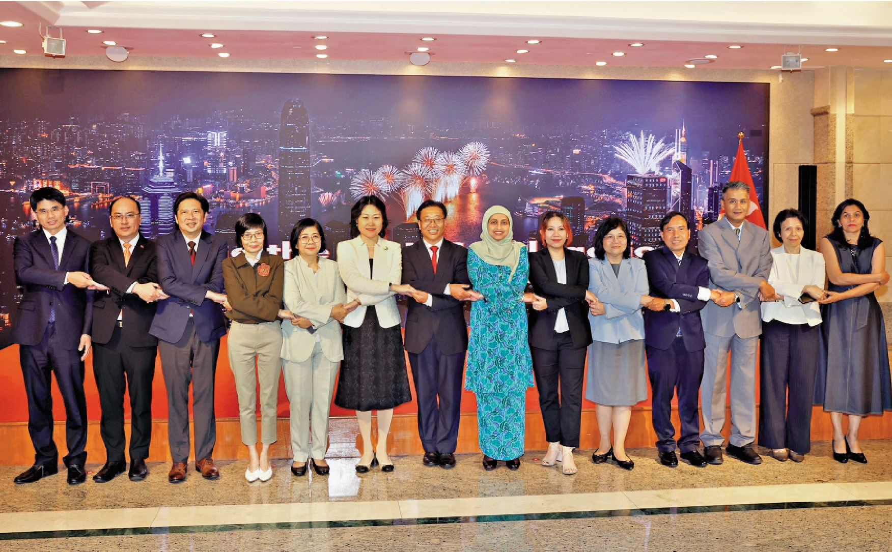 圖:中國-東盟聯合合作委員會成員訪問香港。\香港大公文匯全媒體記者郭木又攝