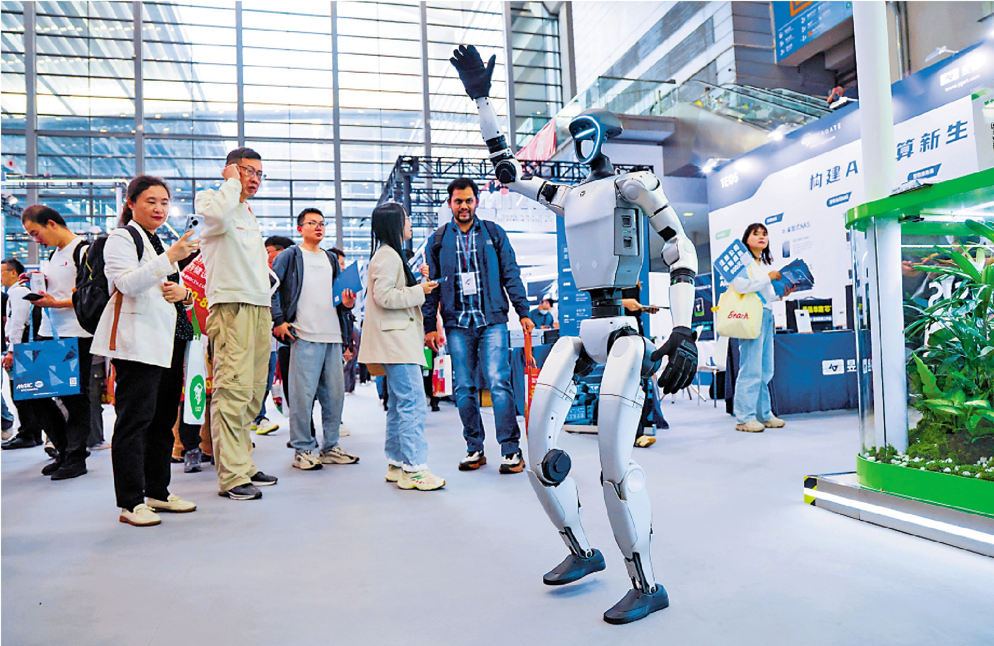 　　圖：大灣區擁有完整的產業鏈，可為機器人產業提供強大的支持。\新華社