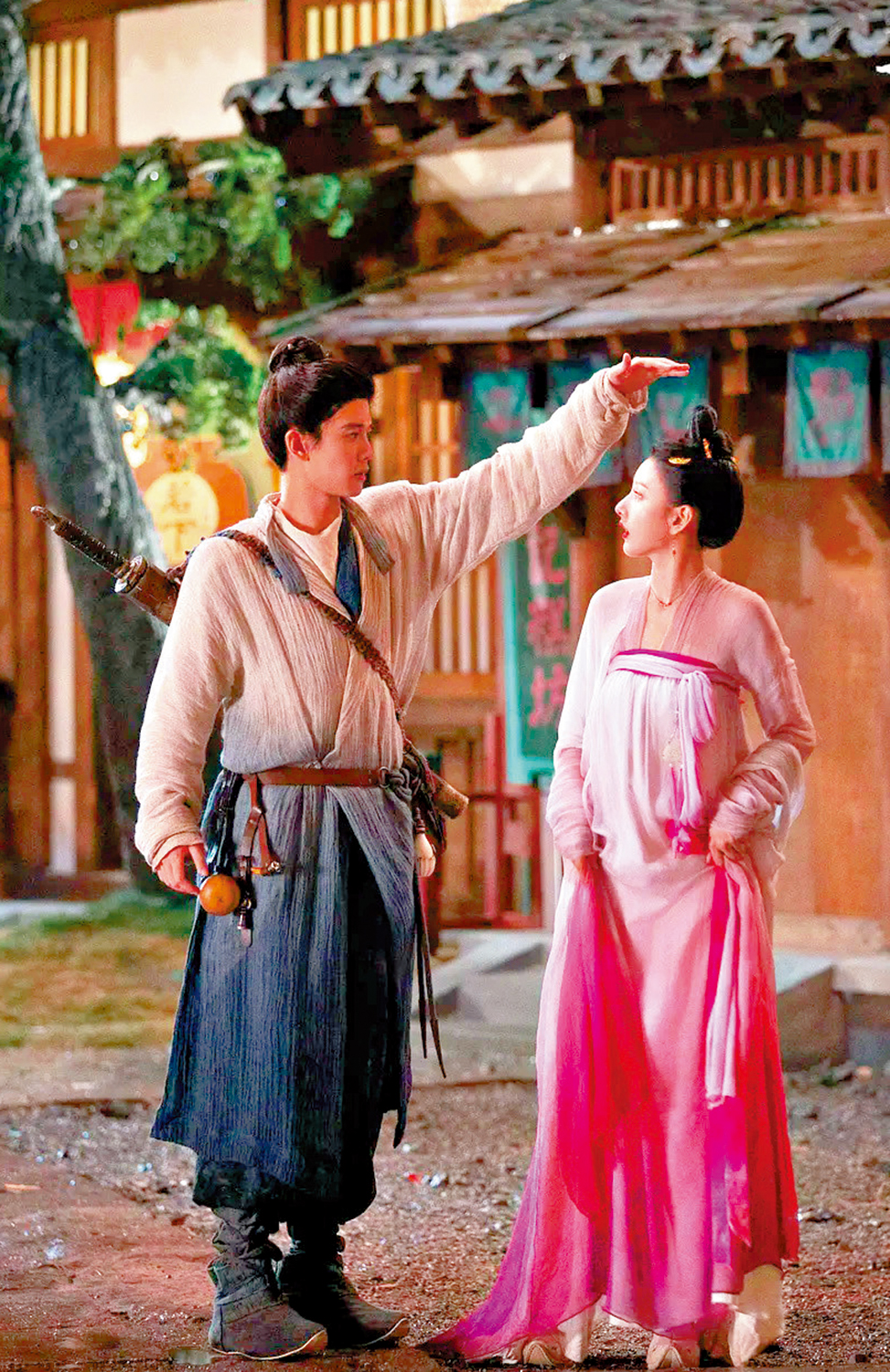 　　圖：宣夜（左）和半夏聯合調查志怪奇案。