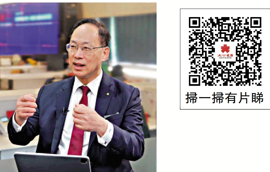 　　圖：浸大校長衞炳江表示，學校四年前開始推動跨學科教育，逐漸取得成果。
