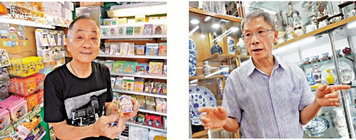 左圖:譚先生感謝中央一直牽掛着澳門經濟社會發展和民生福祉。\大公報記者林良堅攝;右圖:黎先生希望夏主任能深入社區,了解市民的心聲。\大公報記者林良堅攝