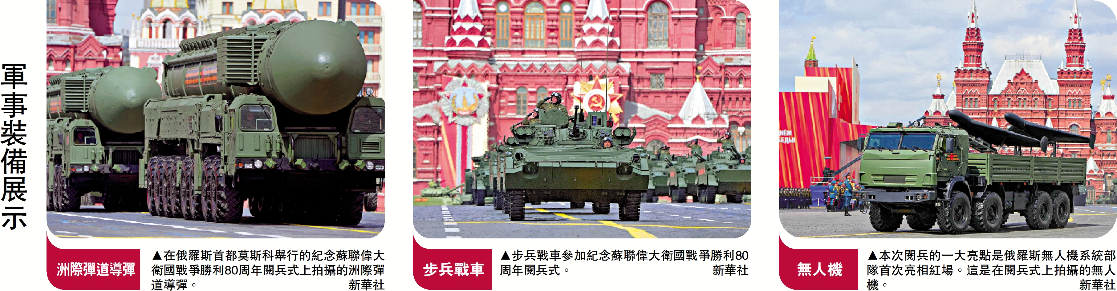 圖:軍事裝備展示