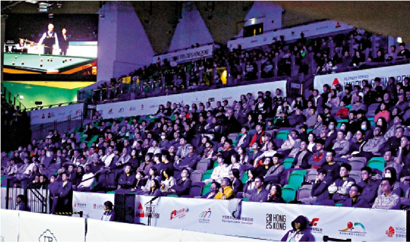 圖:啟德體藝館在3月首次舉行格蘭披治桌球賽。