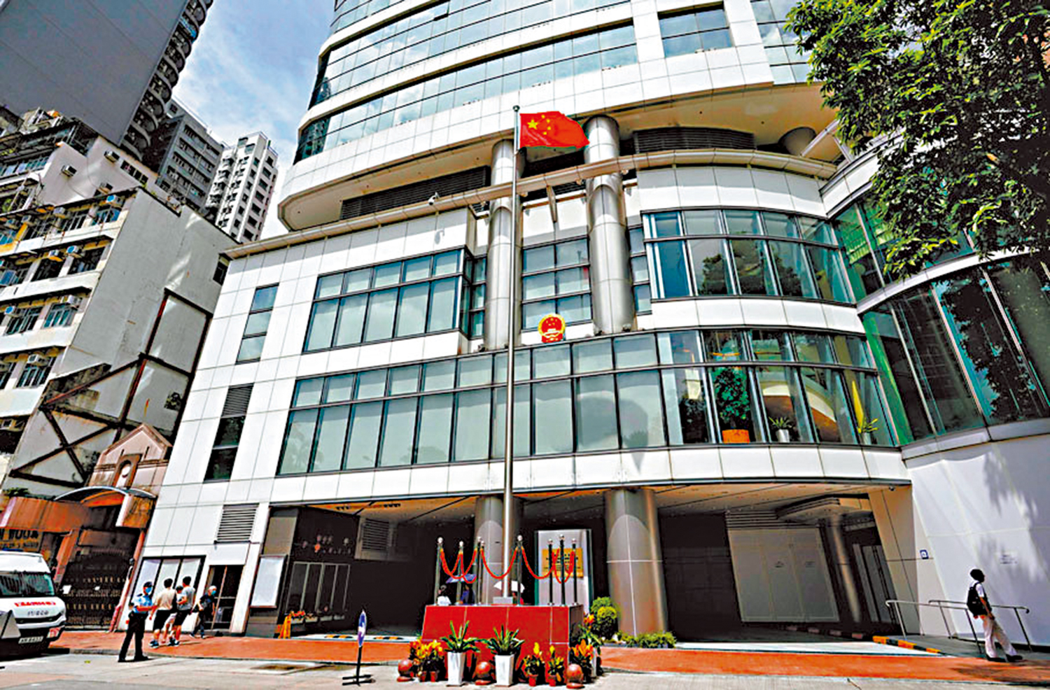 　　圖：特區政府建議修訂國安附屬法例，將國安公署的履職場所列為禁地。