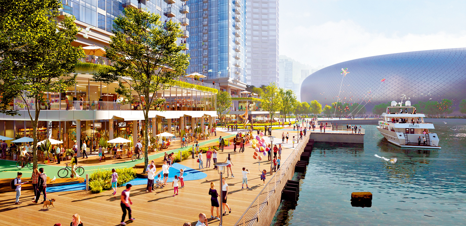 　　圖：市建局初步建議在土瓜灣沿岸發展水上活動區，給予市民及遊客多元化的消閒娛樂體驗。\設計構想圖