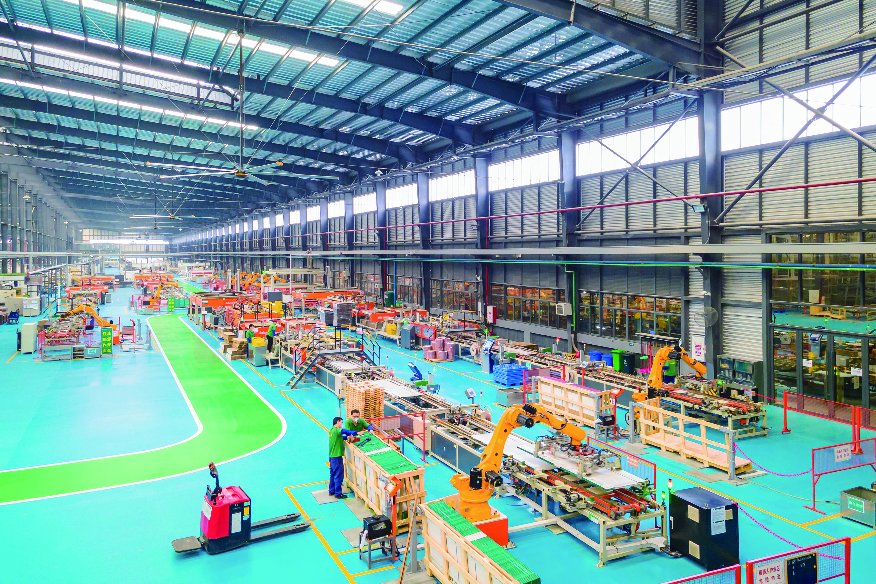 　　圖：蒙娜麗莎集團總部智能化車間 蒙娜麗莎集團供圖