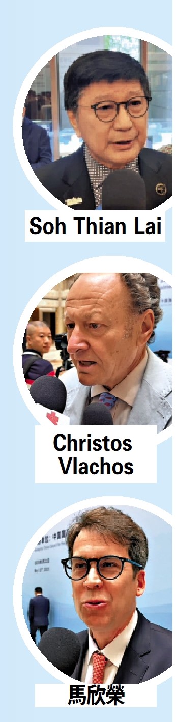 　　圖：（上至下）Soh Thian Lai、Christos Vlachos、馬欣榮