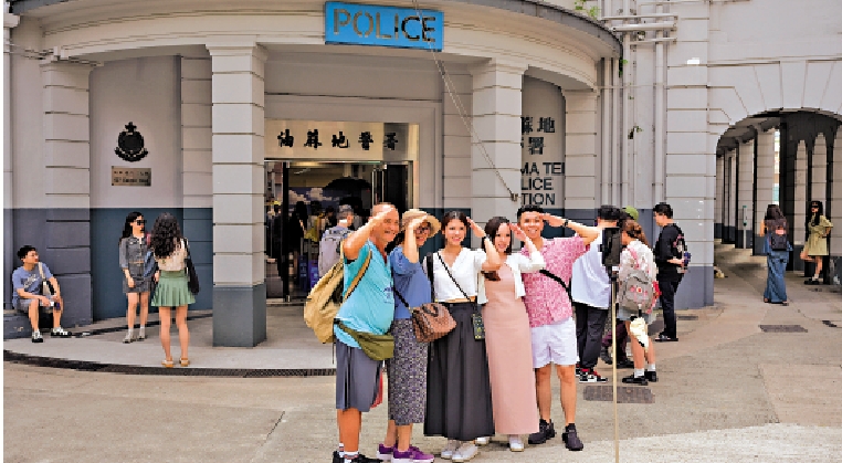 圖:舊油蔴地警署於第四季開放供旅客打卡。