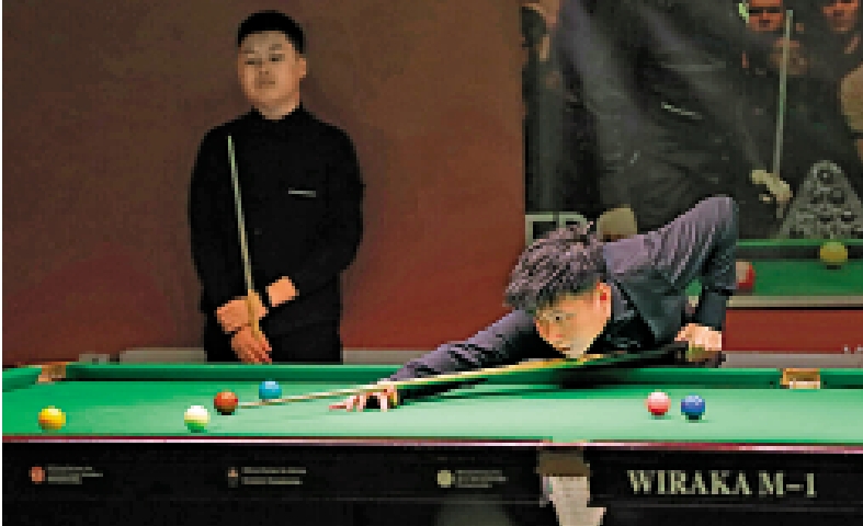 　　圖：趙心童（右）曾與香港新星廖予生（左）交鋒。