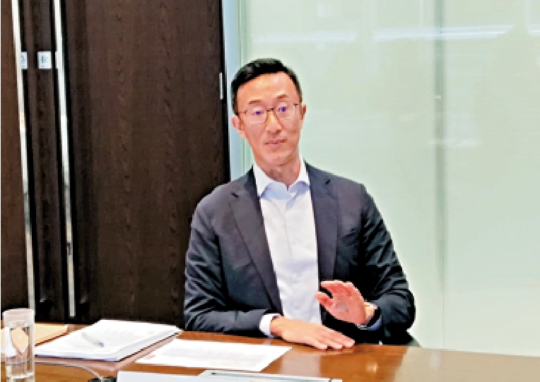 圖:鄭孝明表示,關稅對聯想的影響低於同業,而且可控。\大公報攝