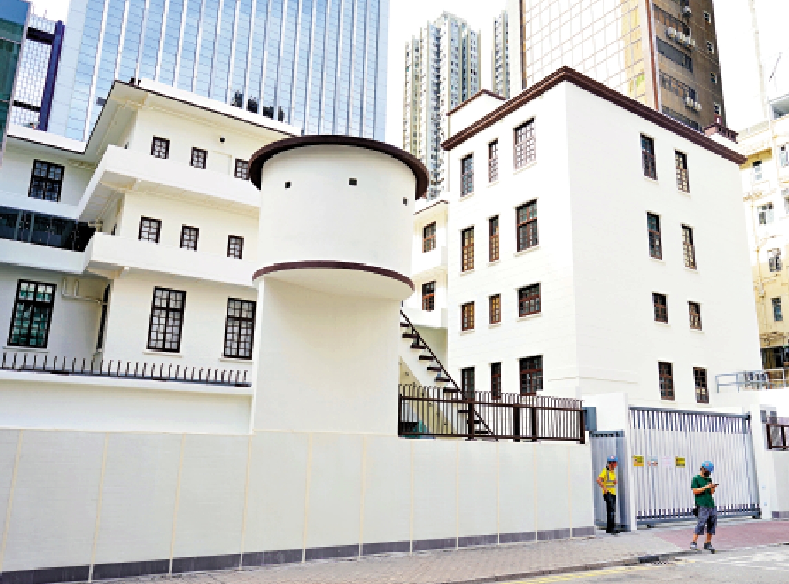 圖:國際調解院總部建設工程即將完成。