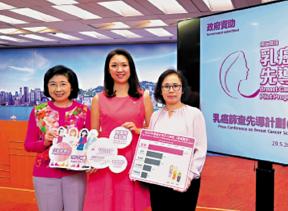 圖:第二階段乳癌篩查先導計劃,將於下月10日展開。