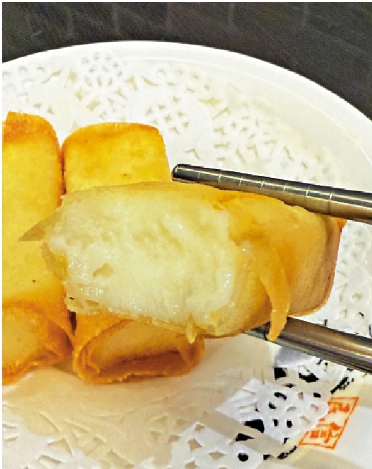 　　圖：外脆裏嫩、清甜絲滑的順德炸牛奶。\大公報記者黃寶儀攝