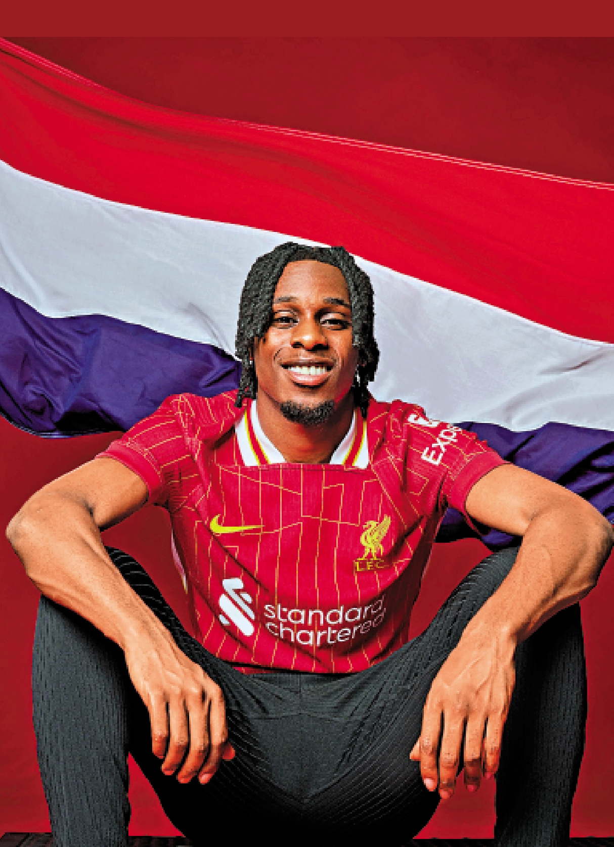 　　圖：荷蘭後衛費林邦正式加盟利物浦。\網上圖片