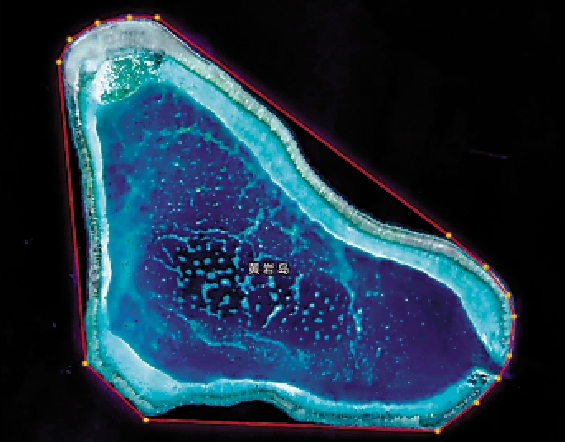 　　圖：黃岩島領海基線示意圖。