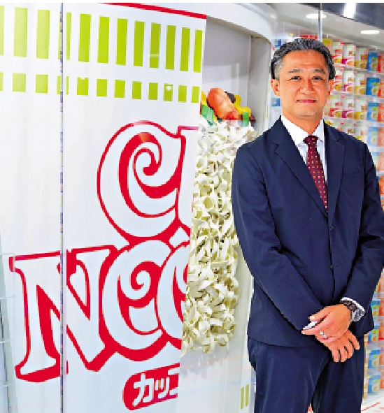 圖:安藤清隆表示,日清食品繼續推出更多聯乘產品。\大公報攝