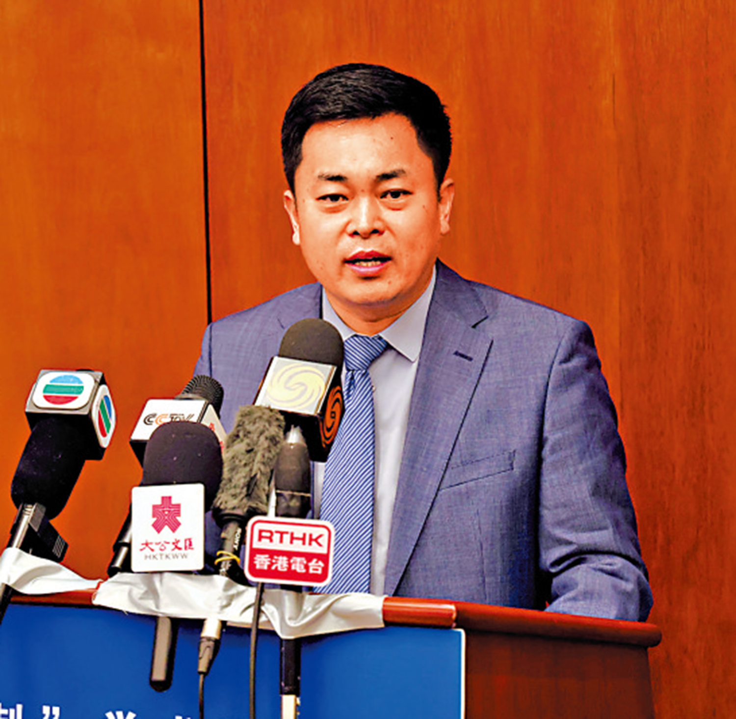 圖:張海星表示,香港國安法是守護「一國兩制」的典範,是保持香港長期繁榮穩定的典範。\大公報記者 馬靜攝