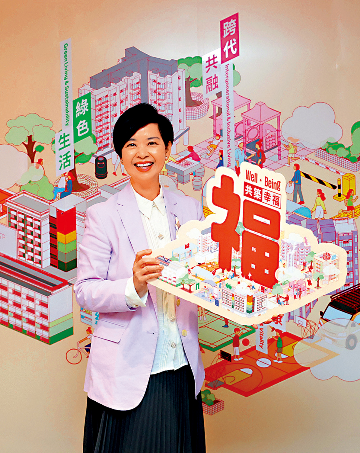 　　圖：何永賢表示，香港國安法撥亂反正，令公營房屋項目能有序推出，住房問題有序改善。\大公文匯全媒體記者曾偉興攝