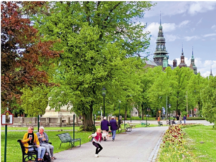 　　圖：斯堪森露天博物館是遊客與當地人都喜愛的休閒去處。