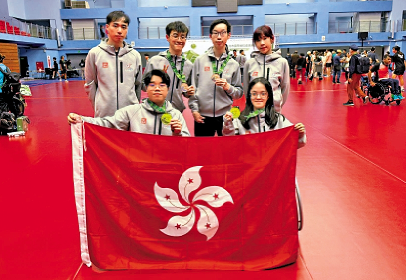 圖:港隊獲一金一銅佳績。\中國香港傷殘人士體育協會提供