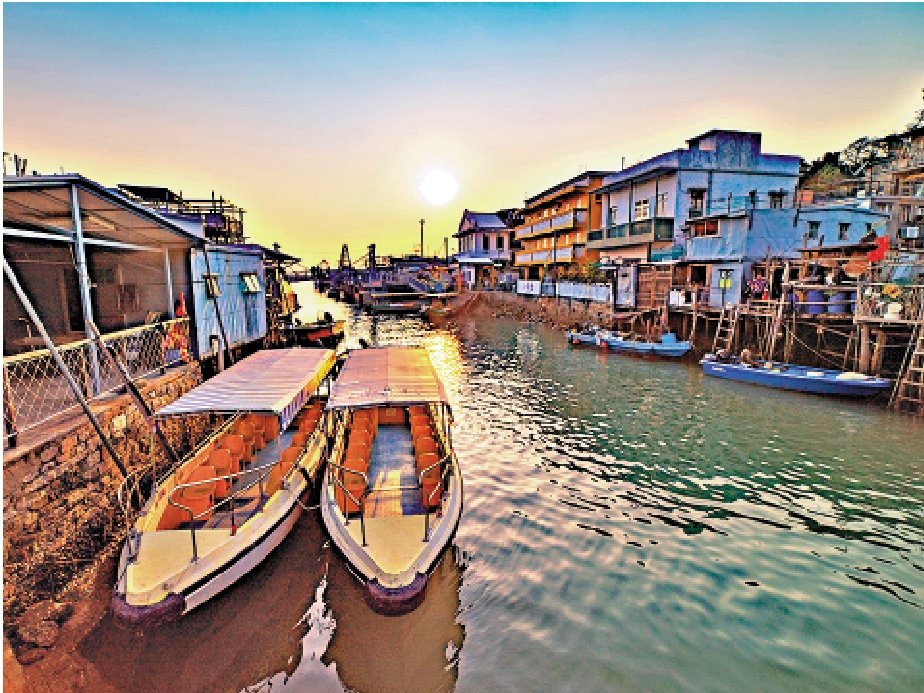 　　圖：香港大澳漁村一景。