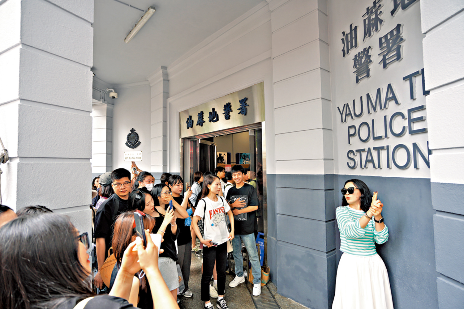 圖:舊油麻地警署是旅客打卡熱點。