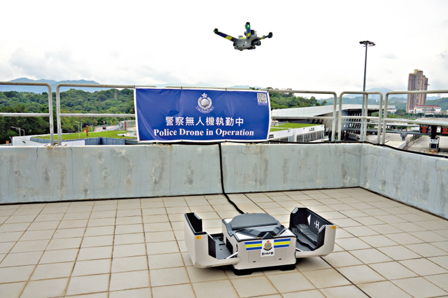 　　圖：無人機先導計劃展開約一個月，已協助警方偵破四宗案件。