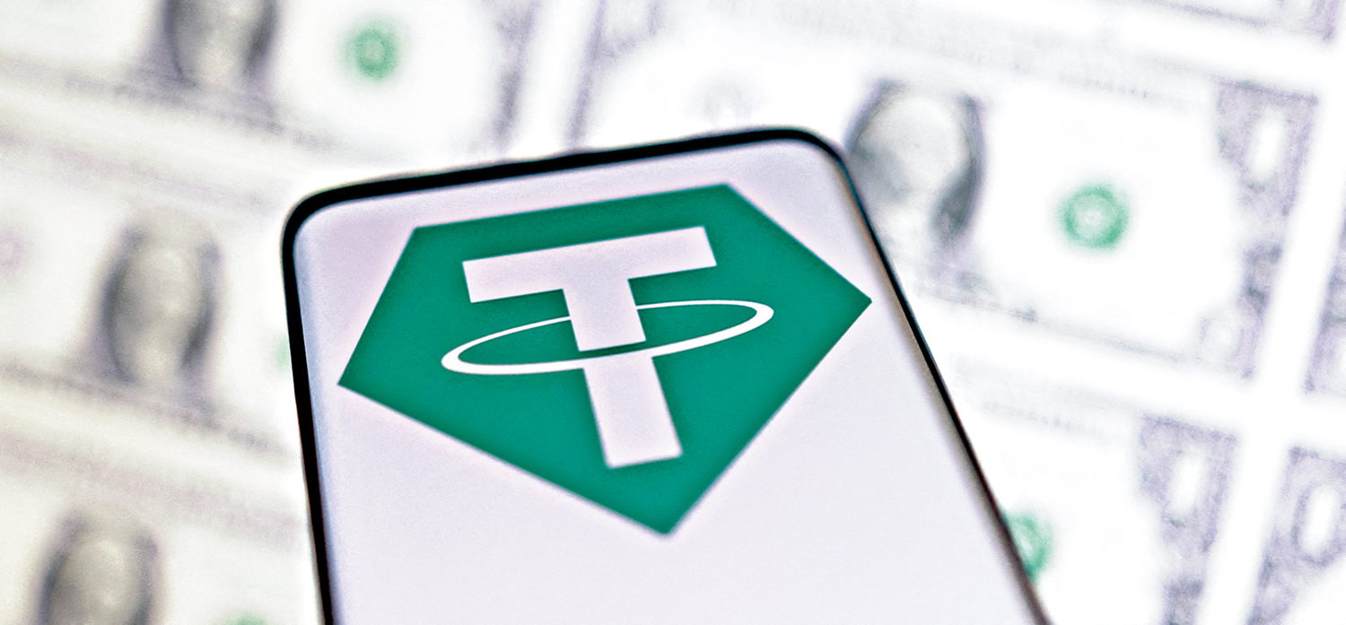 　　圖：中資銀行可構建基於離岸人民幣穩定幣的跨境支付綠色通道，推動「貿易流＋資金流」協同，既減少對美元體系的依賴，又提升人民幣在國際支付的份額。圖為穩定幣之一的泰達幣符號。