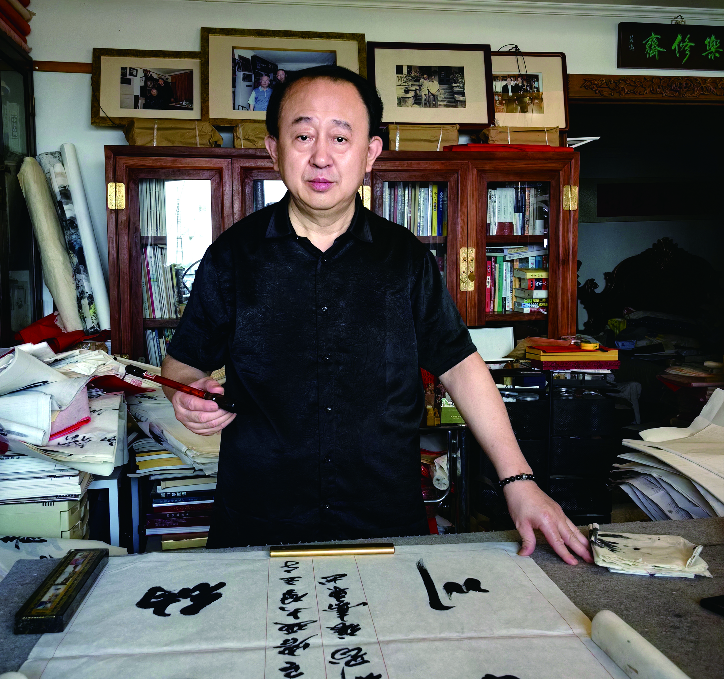 圖:著名書法家、中國書畫家聯誼會書記兼副主席張嘉東