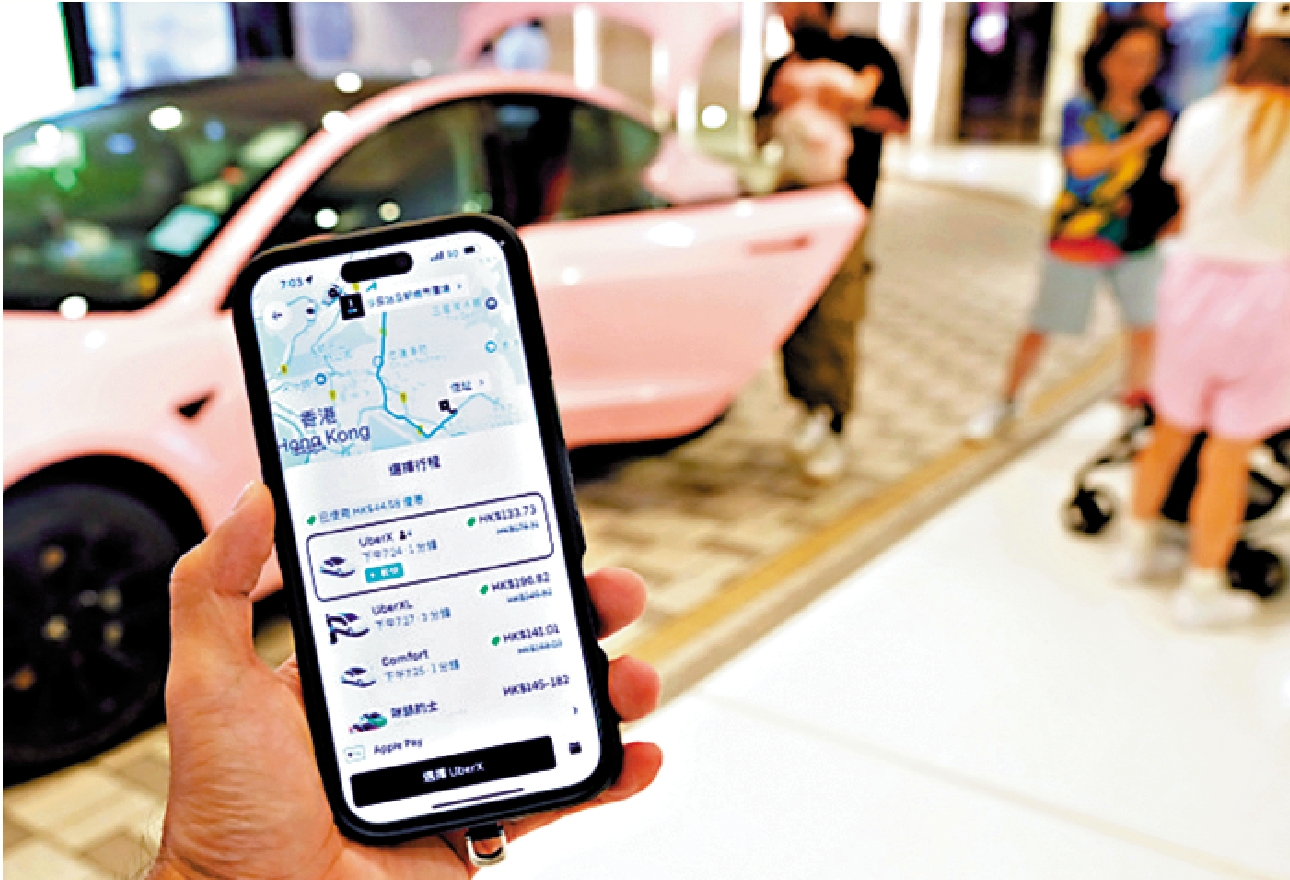 圖:陳美寶昨日表示,網約車發牌數量不能一步登天,要有序進行。