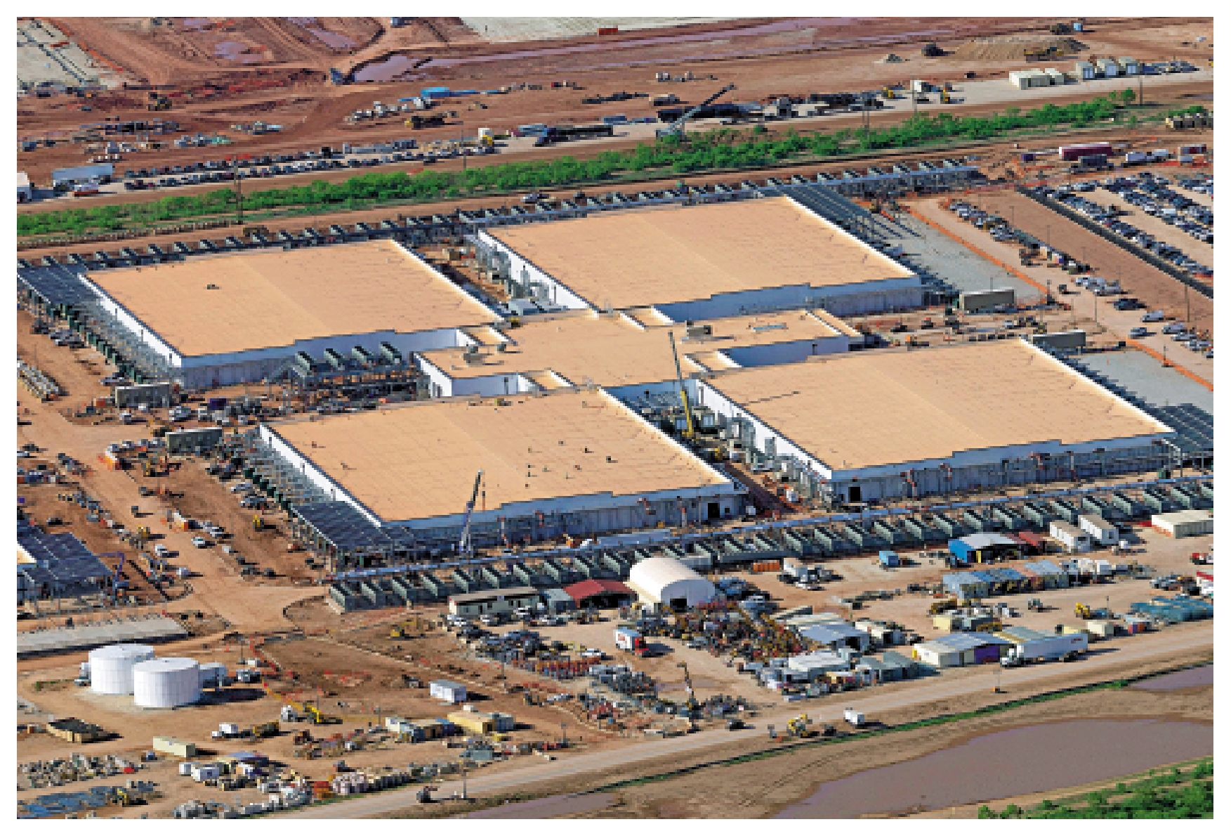 　　圖：得州阿比林的一處在建數據中心被視為「星際之門」的一部分。\路透社